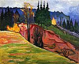Edvard Munch From Thuringewald painting